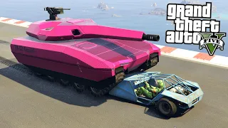 BUGGY RAMPA VS CZOŁG NA FACE TO FACE w GTA 5 Online Hogaty i EKIPA "BARDZO GŁOŚNA MAPA" #433