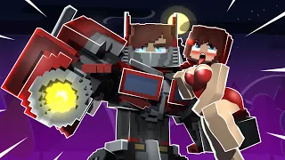 JJ and Mikey Shapeshift to TRANSFORMERS in Minecraft - Maizen Minecraft Animation