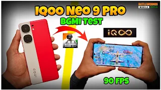 iQOO Neo 9 Pro BGMI Test 90 FPS 🔥 ll BGMI Gameplay 😎