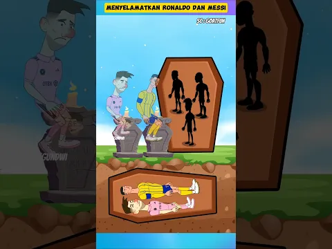 menyelamatkan messi dan ronaldo #minecraft #trending #short