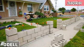 How to Build a Block wall, Texture Stucco and Gate!