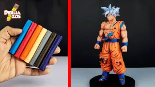30 DÍAS DESPUÉS... | HICE UN GOKU ULTRA INSTINTO DE PLASTILINA ESCOLAR 🔥