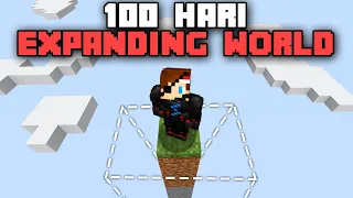 100 Hari di Minecraft EXPANDING WORLD❗️DUNIA MEMBESAR SETIAP HARI❗️
