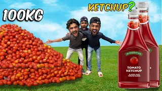 100 Kg Tomatoes = How Much Ketchup ? 🍅