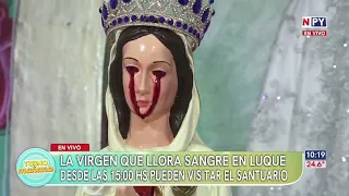 La Virgen que "llora sangre" desde el Viernes de Dolores
