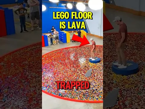 Can He ESCAPE the LEGO LAVA? 😱🧱