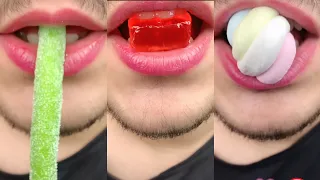 Asmr Mukbang 먹방 SATISFYING Emoji Food Challenge Gummy Jelly COOKIES Marshmallow
