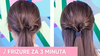 2 jednostavne FRIZURE za 3 minuta - budite spremne za tili čas!