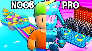Fingi ser Noob para me tornar o Mr Beast pro no Stumble Guys