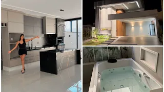 TOUR PELA CASA NOVA | condomínio fechado mostrei todos os detalhes