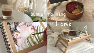 🌾VLOG Summer Morning Routine at Home كيف اقضي صباحي هالفترة