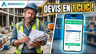 Logiciel de devis et facture pour artisan : la démo d'Admineo