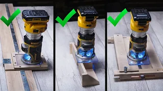 3 simple trim router hacks! DIY woodworking!