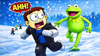 Escape Kermit Frog in Roblox | Shiva and Kanzo Gameplay