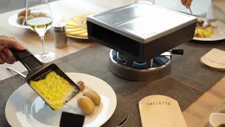 Kabelloser Raclette-Plausch mit dem Raclette-Aufsatz SIERRE #youtubeshorts  #raclette #food #kisag