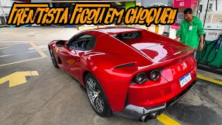 QUASE FALI ENCHENDO O TANQUE DA 812 GTS!!🔥 GASOLINA MAIS CARA DO BRASIL