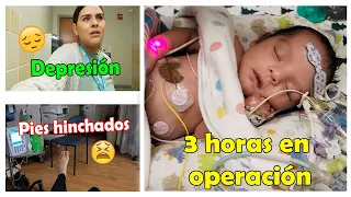 Operacion de corazón de mi bebe a sus 7 días de nacido☹️♥️