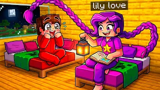 FER tiene una PIJAMADA con LILY LOVE BRAIDS en MINECRAFT!