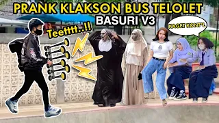 PRANK KLAKSON BUS TELOLET.. AUTO KAGET NGOMONG KASAR