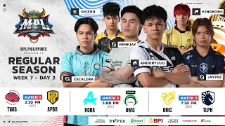 🔴 LIVE | MPL PH S15 | FILIPINO - Week 7 Day 2