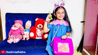 Kashvi PRETEND PLAY With Her Pink Doctor Set | KASHVI ADLAKHA