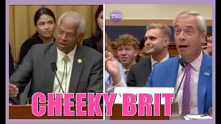 HILARIOUS! Watch Nigel Farage Shut Down Woke Democrat With Cheeky Response #freespeech
