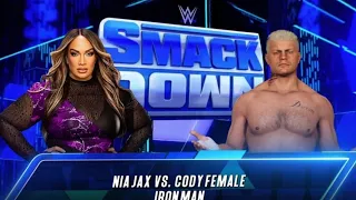 CODY RHODES VS NIA JAX INTERGENDER MATCH W2K24 PS5  LIVE GAMEPLAY