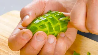 Talla este patrón en el pepino, y todos en la mesa alucinarán