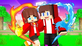 Fire JJ`s Girl and Water JJ - Love Story - Maizen Minecraft Animation