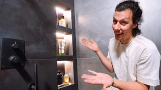 DIY Shower Niche With LED Lights