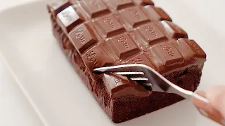 [초간단] 진짜 초콜릿 케이크! 섞으면 완성! (The Ultimate Gooey Chocolate Cake Recipe)
