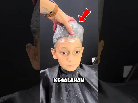 cowok ini nyesel cukur rambut di sini 😱