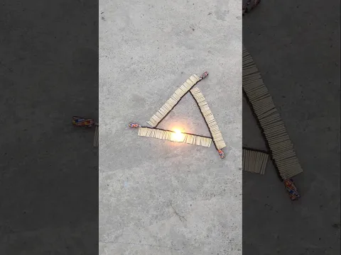 Satisfying Matchstick Design 😮 | Visual Experiment | Safe Content