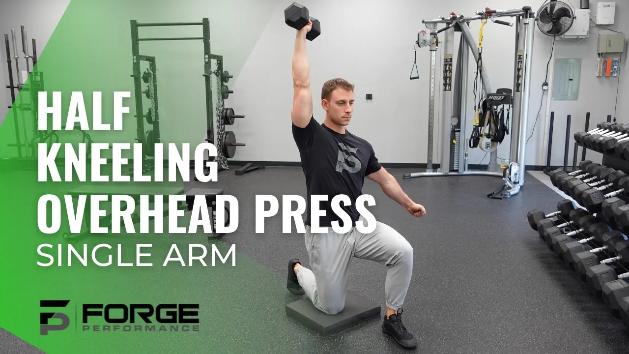 Image Shoulder press con manubrio in mezzo inginocchiamento