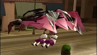 GTA San Andreas but the Gravity is 10000% STRONGER