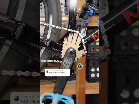 I made a hand shaped sprocket! #mtb #mountainbike
