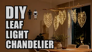 DIY Leaf Lights Chandelier  - Man Vs AI #3