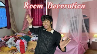 Room Decor For My Sister In Her Favourite Colour Pink 💝In Very Low Budget