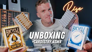 UNBOXING an EXCLUSIVE *NEW* Bicycle Playing Card Care Package!! + Cardistry ASMR