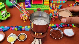 Easy Choco Lava Cake | Miniature Cooking | Lava Cake Without Oven | Melting Choco Lava Cake Recipe