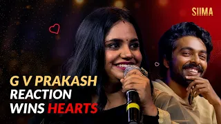 Music Director G.V.Prakash Get Emotional With His Wife Saindhavi's Mesmerizing Performance At SIIMA