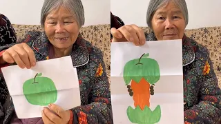 The apple that Grandpa gave to Grandma was eaten by ants.