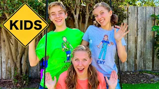 Follow The Leader with Sign Post Kids! Jump Big Small Opposites! Learn American Sign  Language!