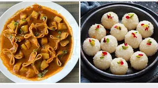 📍 LIVE | Wheat Flour Dumplings simmered in Dum Aloo & (15 Mins ) Coconut Ladoo |Ritu’s Culinary Arts
