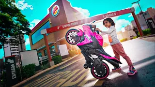 FUI NO BURGER KING COM A MINHA MOTO NOVA R3