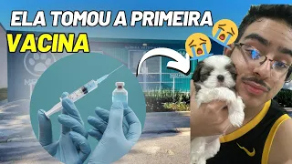 ELA TOMOU A PRIMEIRA VACINA *doeu muito?