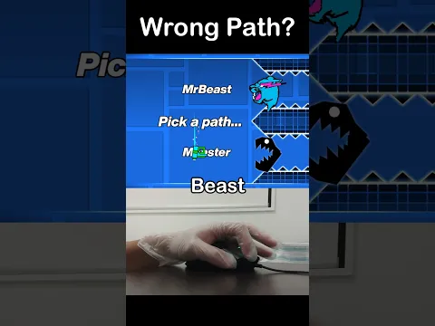 Geometry Dash MRBEAST vs MONSTER Path? 😅