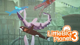 Swimming with Friends - Angry Whale Survival [LittleBigPlanet 3] PS5 Gameplay