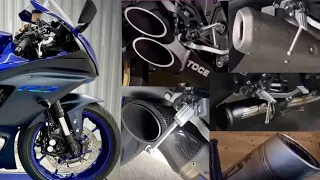 2022 YAMAHA YZF R7 Exhaust Sound Compilation | STOCK, AKRAPOVIĆ, SPARK, KYN, TOCE, SC PROJECT