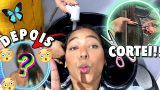 MUDEI MEU CABELO *irreconhecível*😳